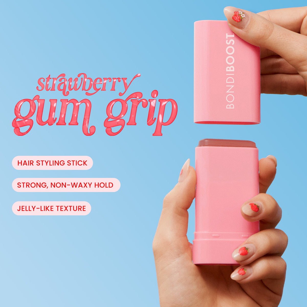 STRAWBERRY GUM GRIP STYLING STICK
